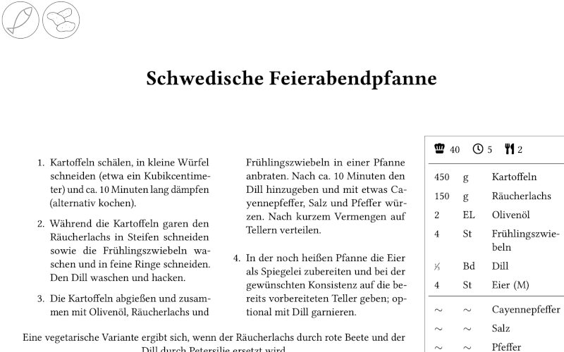 Cookbook screenshot